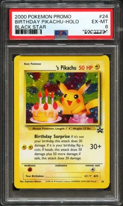 BIRTHDAY PIKACHU-HOLO